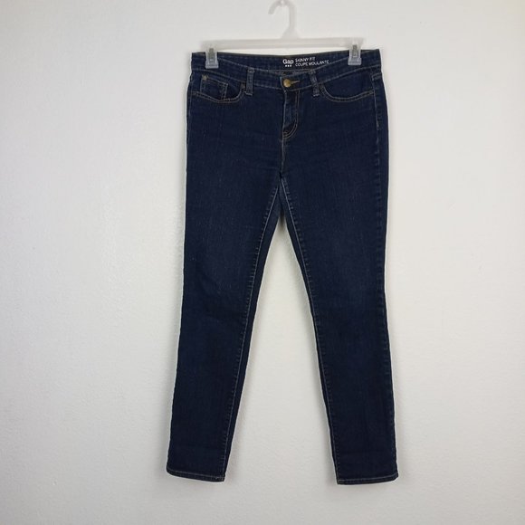 GAP Denim - Gap Skinny Fit Jeans Womens Size 6/28 Mid Rise Comfort Stretch Blue